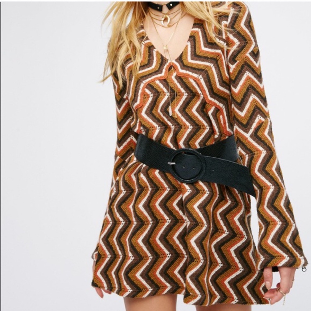 Free People Chevron Sweater Dress